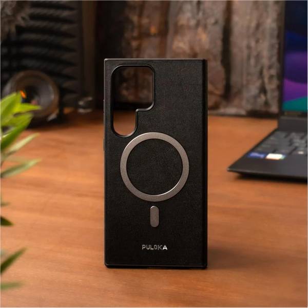 PULOKA CASE FOR SAMSUNG S24 ULTRA BLACK - كفر ماك سيف للسامسونج اس 24 الترا من بولوكا اسود