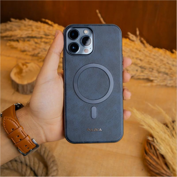 PULOKA CASE FOR IPHONE 16 PRO MAX BLUE - كفر ماك سيف للايفون 16 برو ماكس من بولوكا ازرق