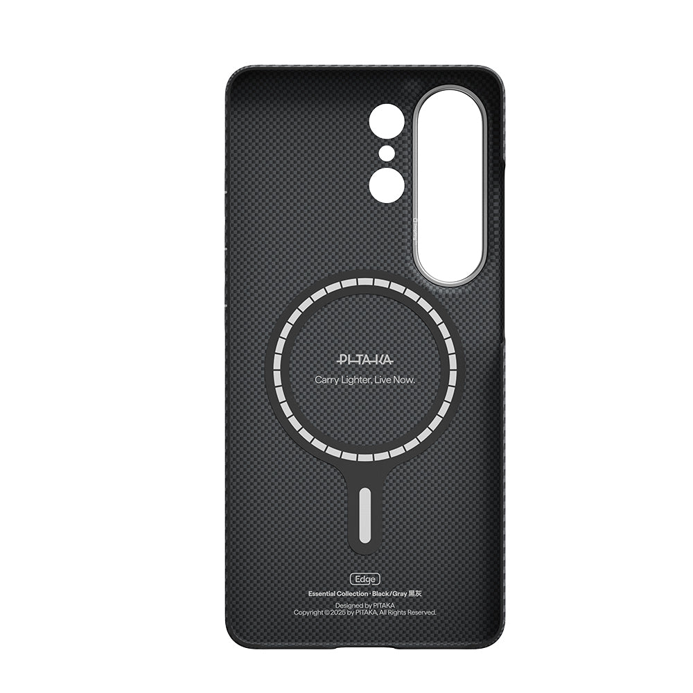 PITAKA EDGE CASE FOR SAMSUNG S26 ULTRA BLACK/GRAY - كفر سامسونج اس 26 الترا ماك سيف من بيتاكا اسود/رمادي