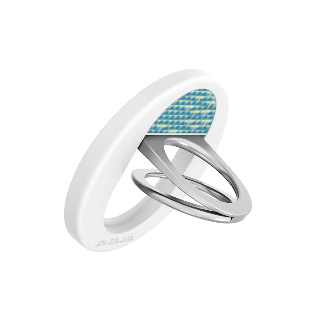 PITAKA MAGSAFE PHONE RING HOLDER GRIP 3 LUCID BLUE - حلقة هاتف ماك سيف جريب 3 من بيتاكا ازرق شفاف