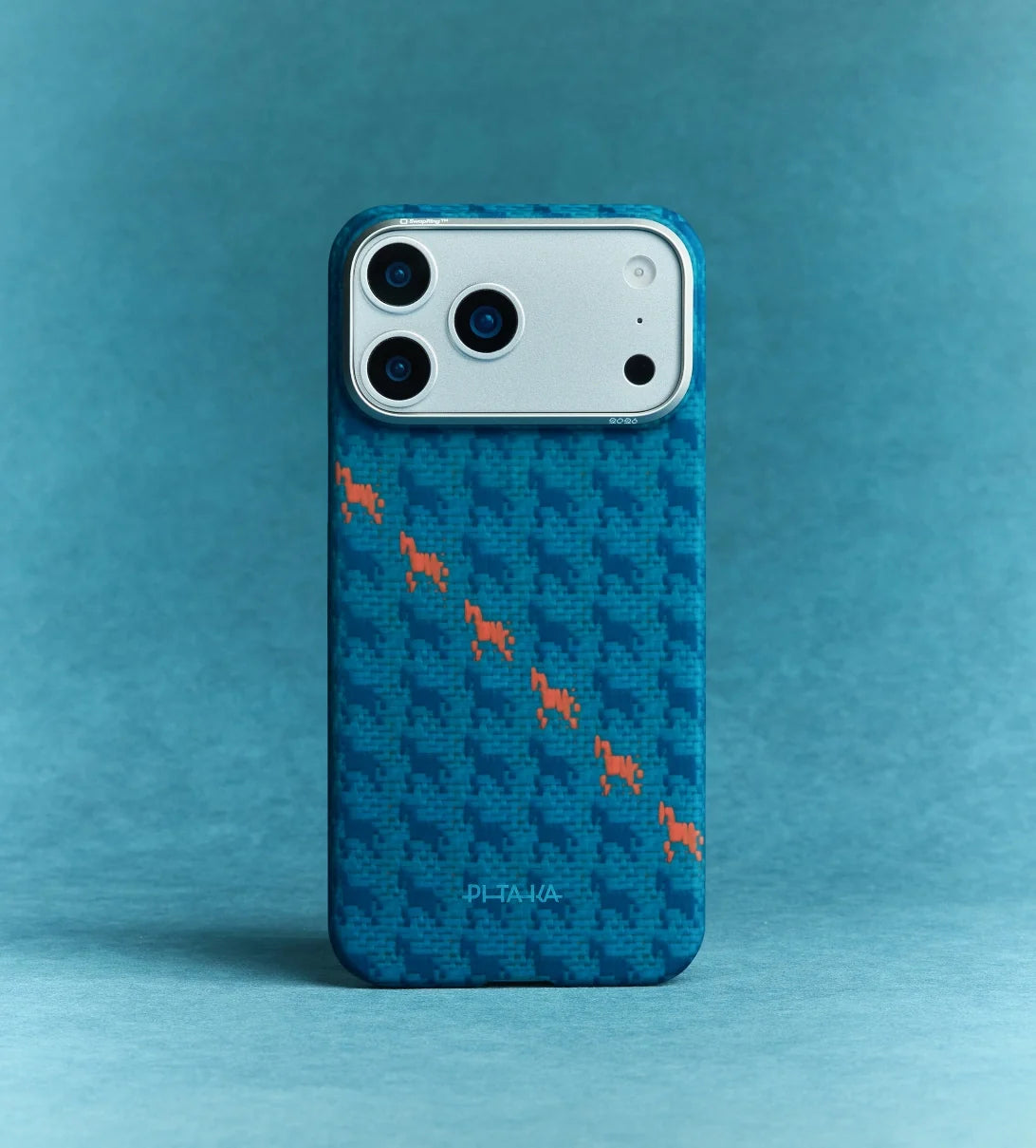 PITAKA HAPPINESS RIDES IN PITAKA EDGE CASE FOR IPHONE 17 PRO MAX INDIGO - كفر ايفون 17 برو ماكس ماك سيف من بيتاكا