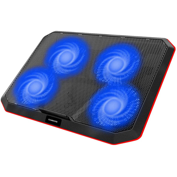 HAVIT HV-F2069 LAPTOP COOLING PAD UP TO 17 INCH BLACK - ستاند تبريد لللابتوب والايباد والتابلت رباعي المروحة من هافيت