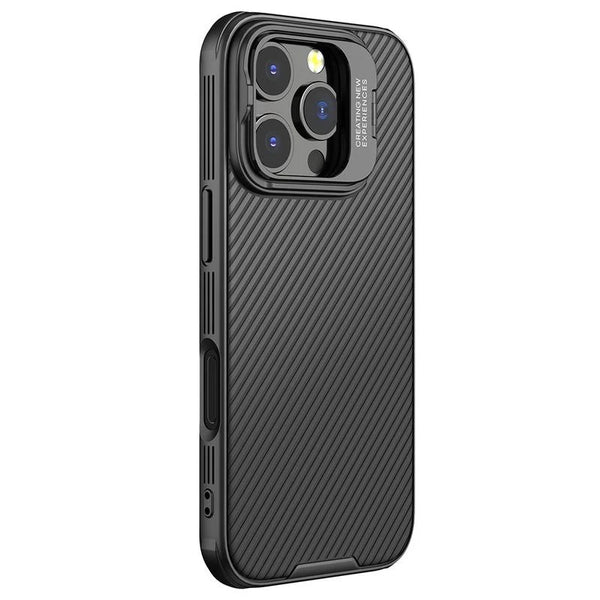 Nillkin CamShield Prop Magnetic Case (Camera-visible Version) for Apple iPhone 16 Pro Max Black - كفر ماك سيف للايفون 16 برو ماكس من نيلكين اسود