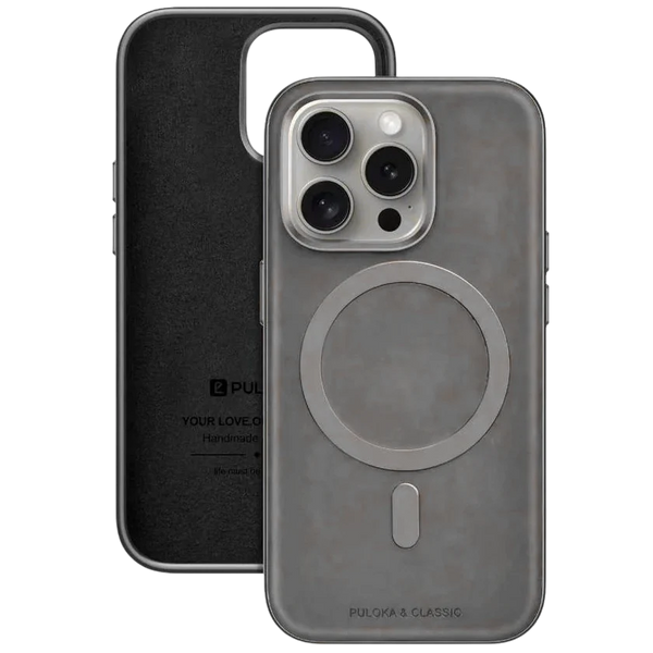 PULOKA CASE FOR IPHONE 16 PRO MAX GRAY - كفر ماك سيف للايفون 16 برو ماكس من بولوكا رمادي