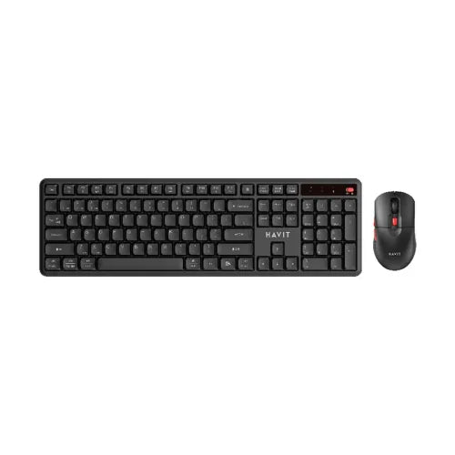 Havit KB261WB Wireless keyboard+mouse combo black+red - كيبورد وماوس من هافيت