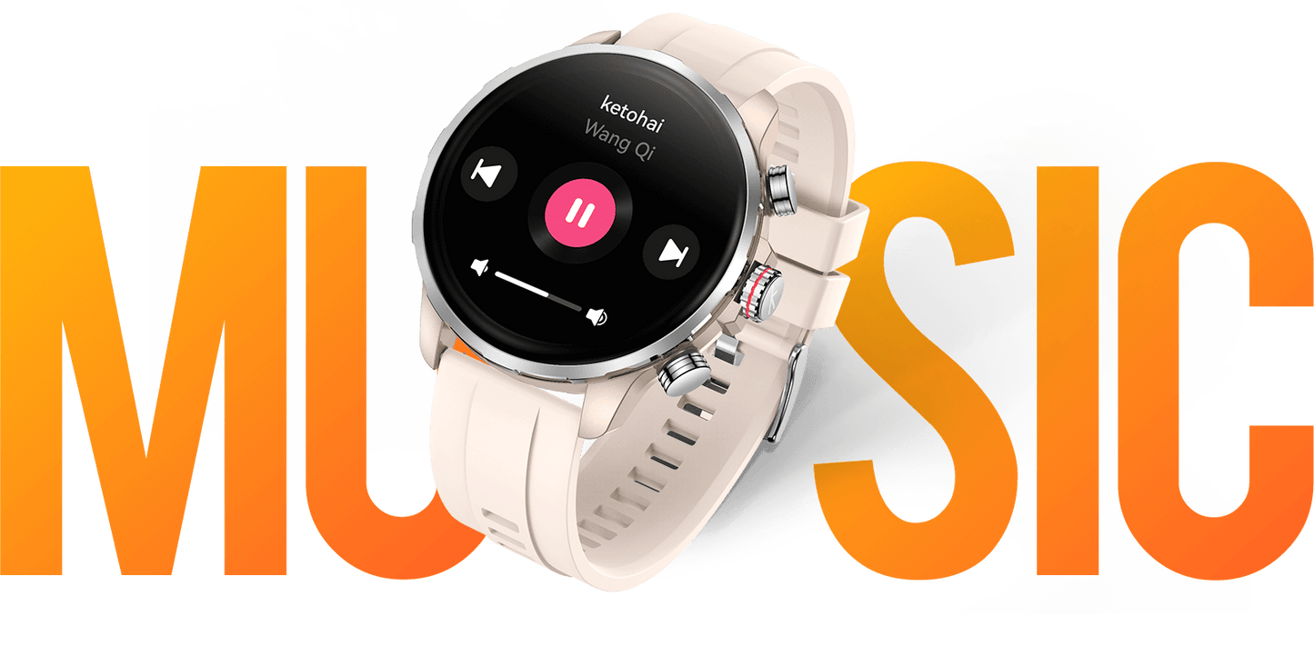 Kieslect Smart Calling Watch Kr 3 Sunset Gold - ساعة ذكية مع ميزة المكالمات من كيسليكت