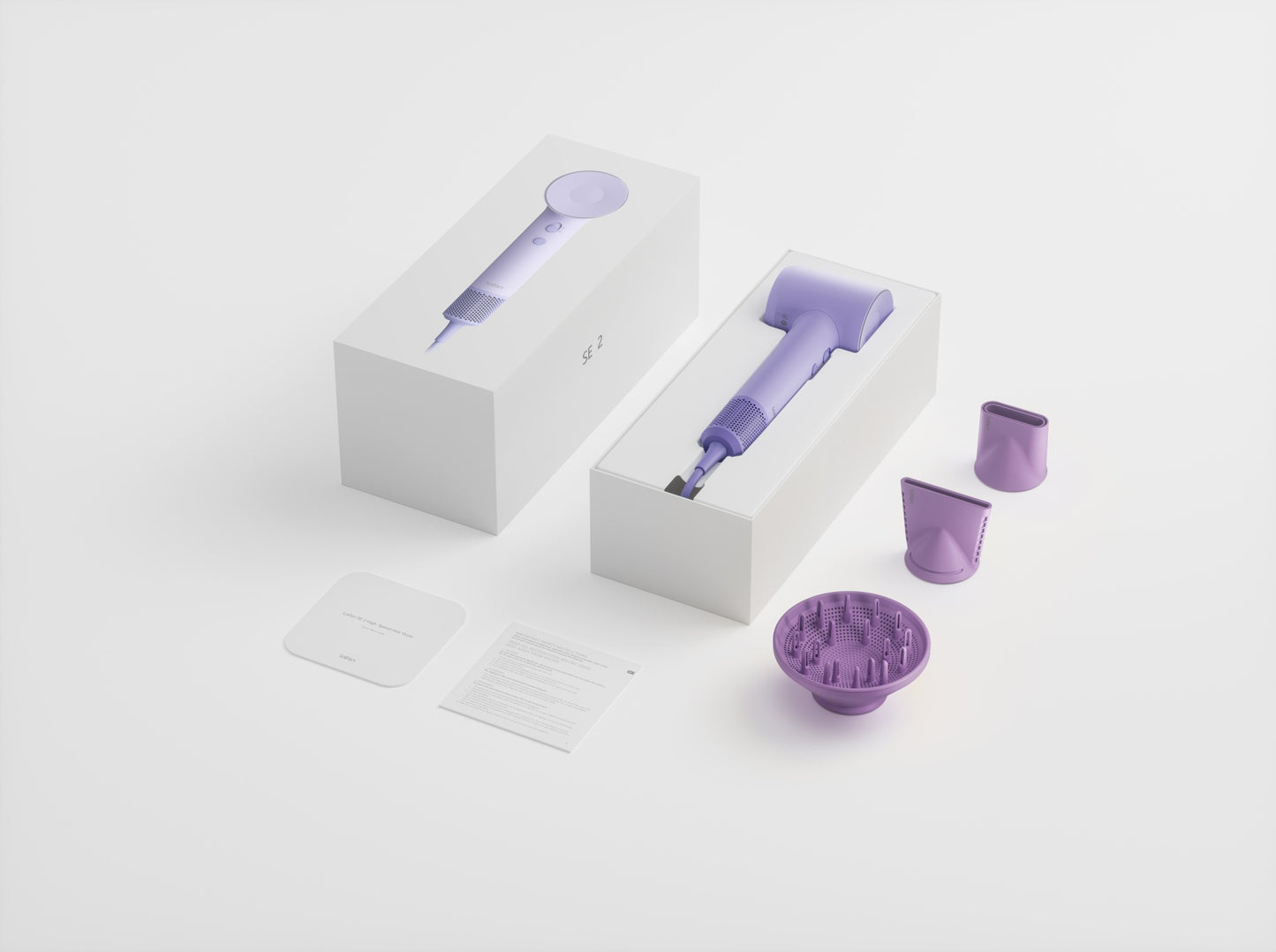 LAIFEN HAIR DRYER SE 2 PASTEL PURPLE - شسوار الشعر 1500 واط الباستيل من لايفن بنفسجي