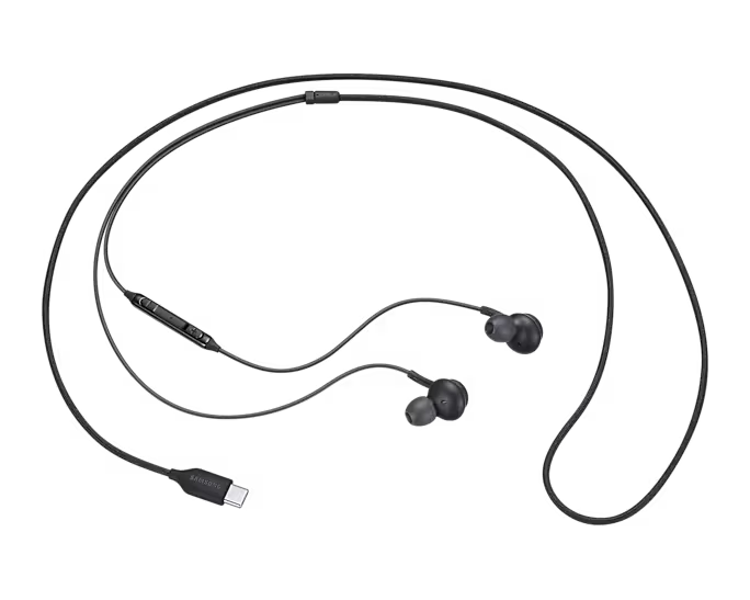 Samsung Type-C Earphones Black - سماعات تايب سي حول الرقبة من سامسونج اسود