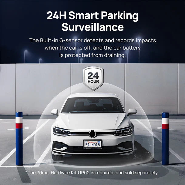 70mai Dash Cam M300 1296P - كاميرا سيارة امامية من شاومي