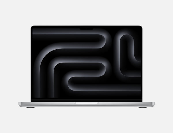 MacBook Pro 14-inch : Apple M4 Pro chip with 12‑core CPU and 16‑core GPU, 24GB, 512GB SSD Silver - ماك بوك برو 14 انش شريحة M4 Pro رام 24GB SSD 512GB فضي أنيق