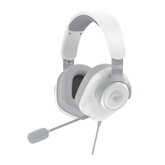Havit H2230U Wired Gaming headphone white+gray - سماعات هيدسيت سلكية للالعاب من هافيت ابيض