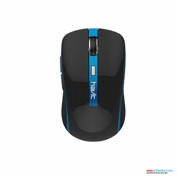 Havit HV-MS951GT Wireless Mouse Black + Blue - ماوس الالعاب اللاسلكي من هافيت