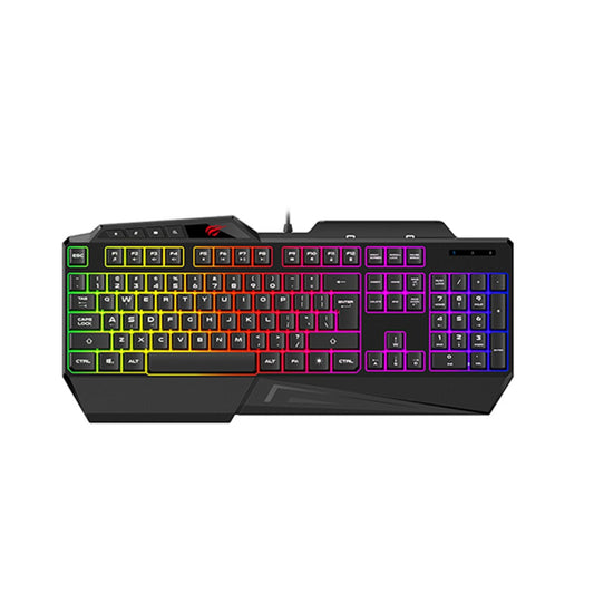 Havit KB488L Multi-function Backlit Keyboard Black - كيبورد سلكي من هافيت اسود