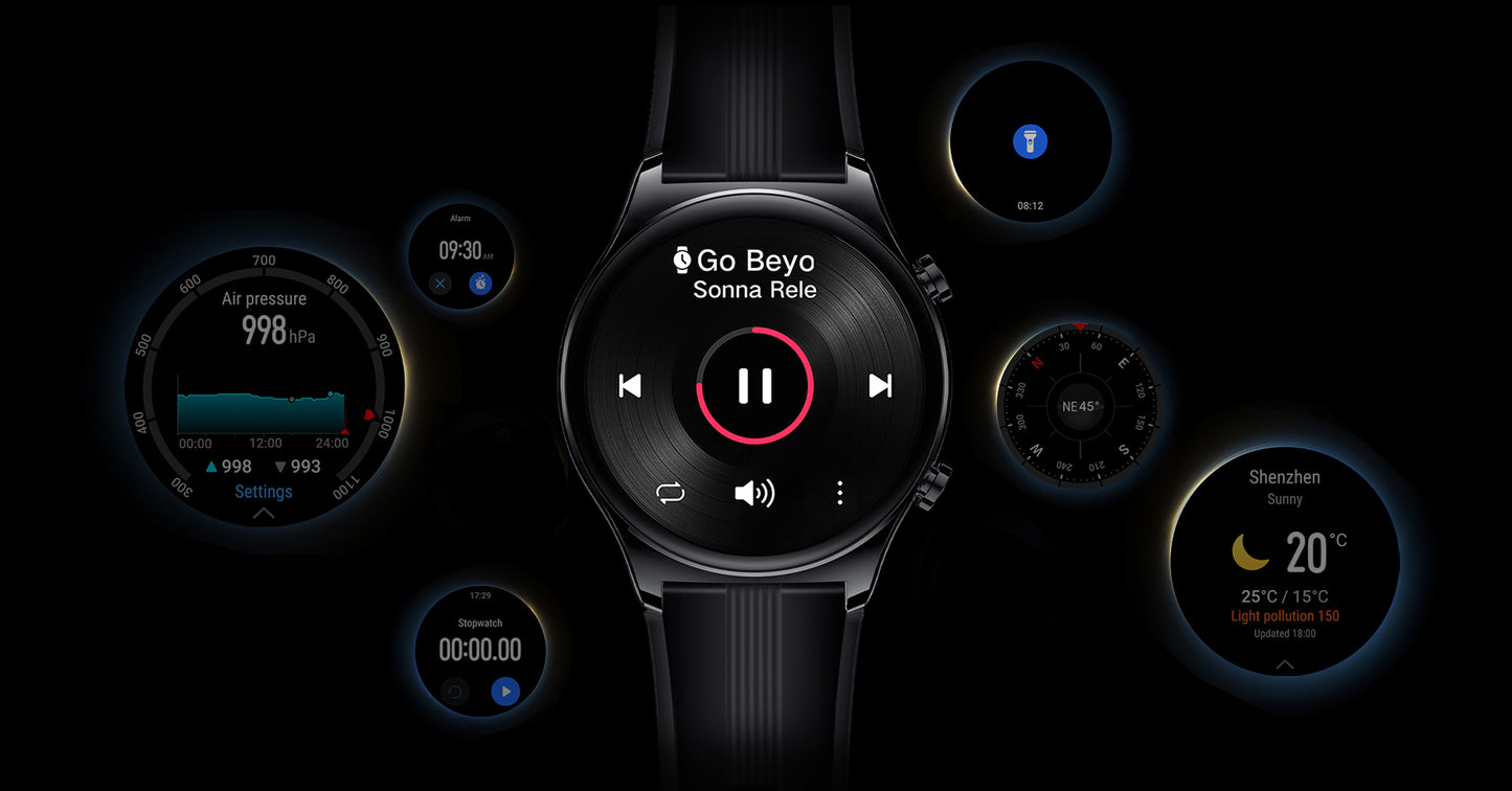 HONOR WATCH GS3 BLACK - ساعة ذكية من هونر اسود