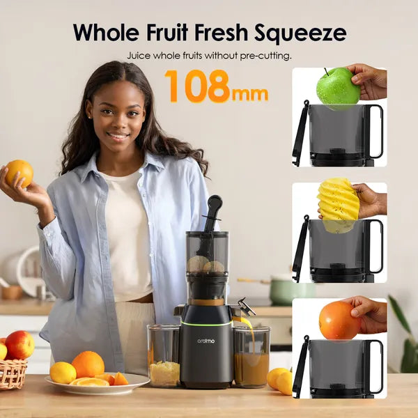 Oraimo EasyJuice 108mm Diameter 800ML Slow Juicer - عصارة الحمضيات الكهربائية البطيئه 800 مل من اورايمو