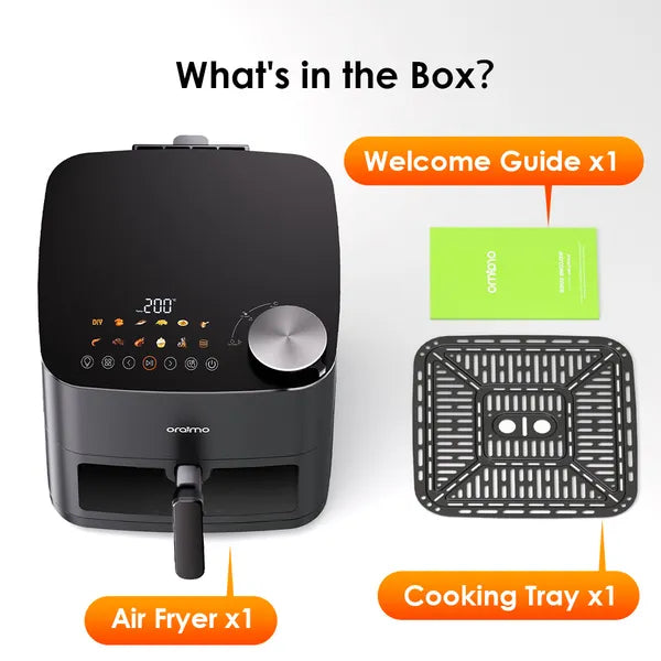 Oraimo NutriFry Max 8L 2000W Air Fryer - قلاية هوائية 2000 واط 8 لتر من اورايمو