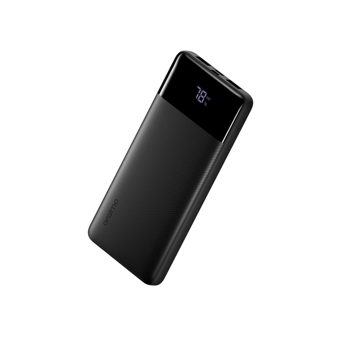Oraimo Toast 22.5 Byte 10000mAh 22.5W Power Bank - باوربنك 10000 ملي امبير 22.5 واط مع شاشة رقمية من اورايمو