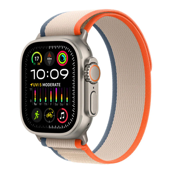 COTECI ALPINE LOOP WATCH BAND FOR IWATCH (42-49MM) ORANGE WITH BEIGE- سير ساعات ابل من كوتي