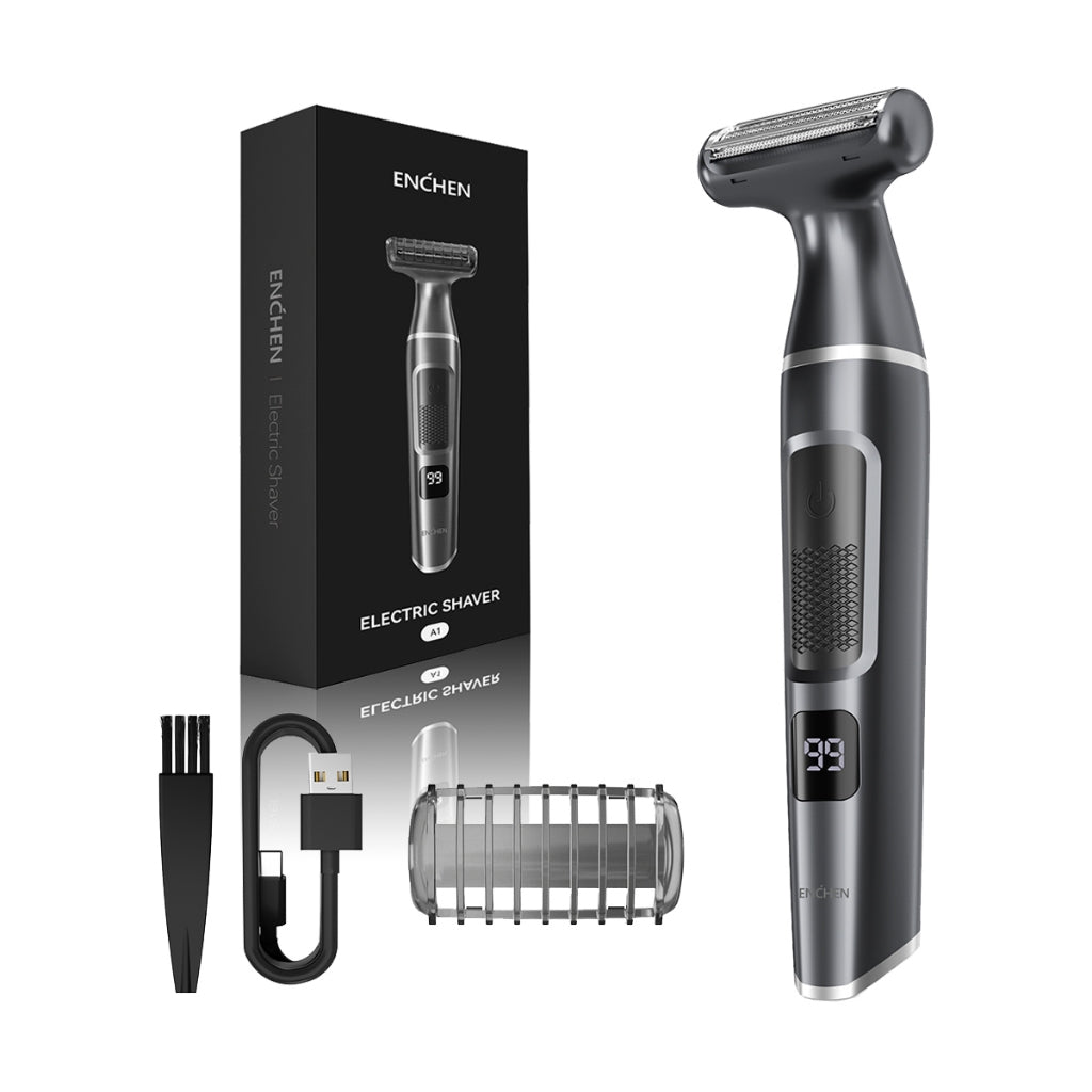 ENCHEN A1 HAIR REMOVAL SHAVER (FOIL SHAVER HEAD) - ماكنة حلاقة مع شاشة رقمية من انشين