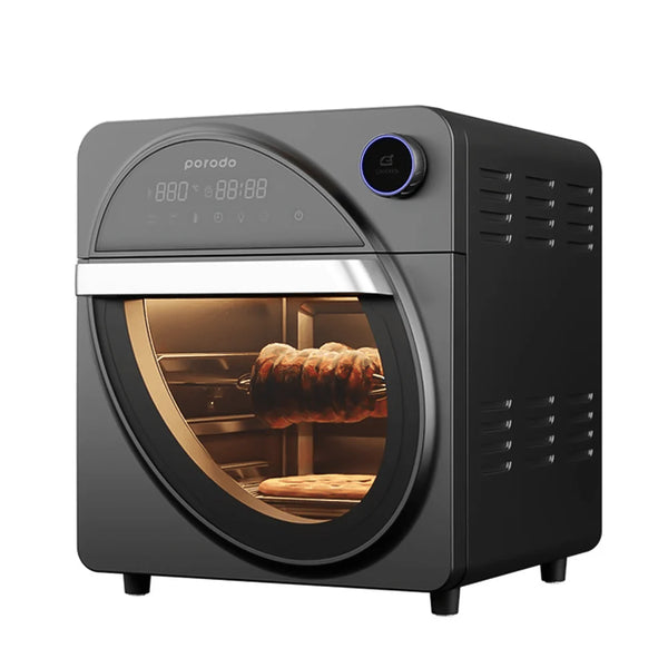 Porodo LifeStyle Dual Mode Touch Control Air Fryer & Oven 14.5L 1700W Black - قلاية هوائية وفرن بوضع مزدوج مع تحكم باللمس 14.5 لتر 1700 واط من بورودو