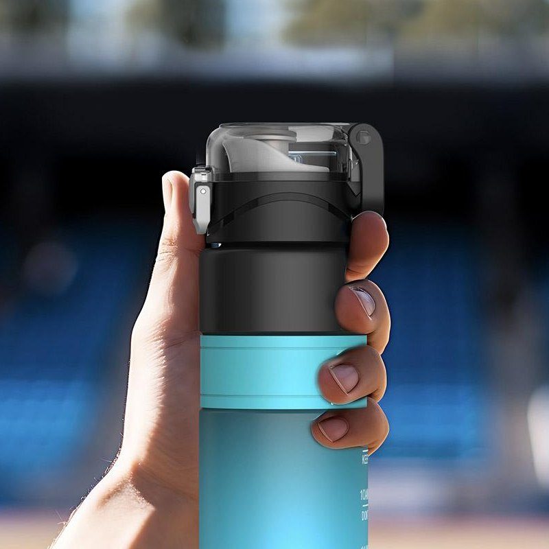 QUANGE 800ML POP UP CUP BLUE - مطارة رياضية 800 مل من كوانج ازرق