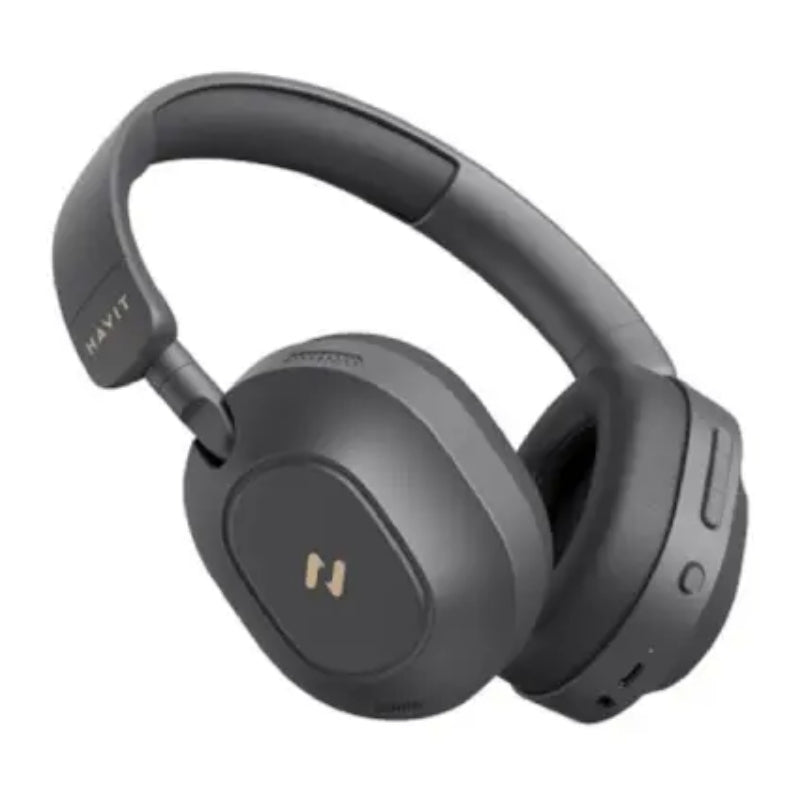 Havit H668BT Bluetooth headphone ANC type-c port Black - سماعات هيدسيت لاسلكية من هافيت اسود
