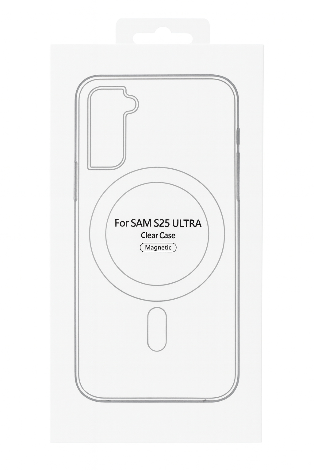 Magnetic Clear Case For Samsung S25 Ultra- كفر ماك سيف للسامسونك اس 25 الترا شفاف