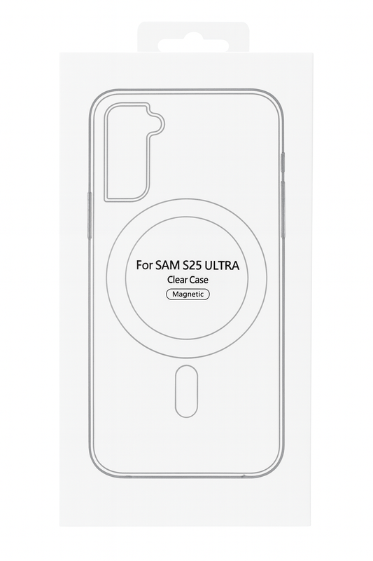 Magnetic Clear Case For Samsung S25 Ultra- كفر ماك سيف للسامسونك اس 25 الترا شفاف