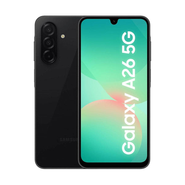 SAMSUNG A26 BLACK (128GB+6GB RAM) - سامسونج جالاكسي اي 26 5 جي 128/6 جيجابايت اسود