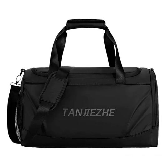Travel fitness bag Black - حقيبة سفر رياضية مقاومة للماء باللون الاسود