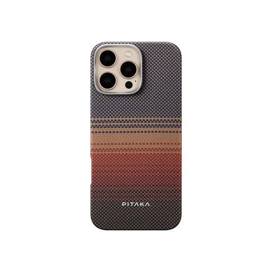 PITAKA SUNSET FOR ULTRA-SLIM CASE PITA TAP FOR IPHONE 16 PRO MAX - كفر ايفون 16 برو ماكس ماك سيف فائق النحافة من بيتاكا