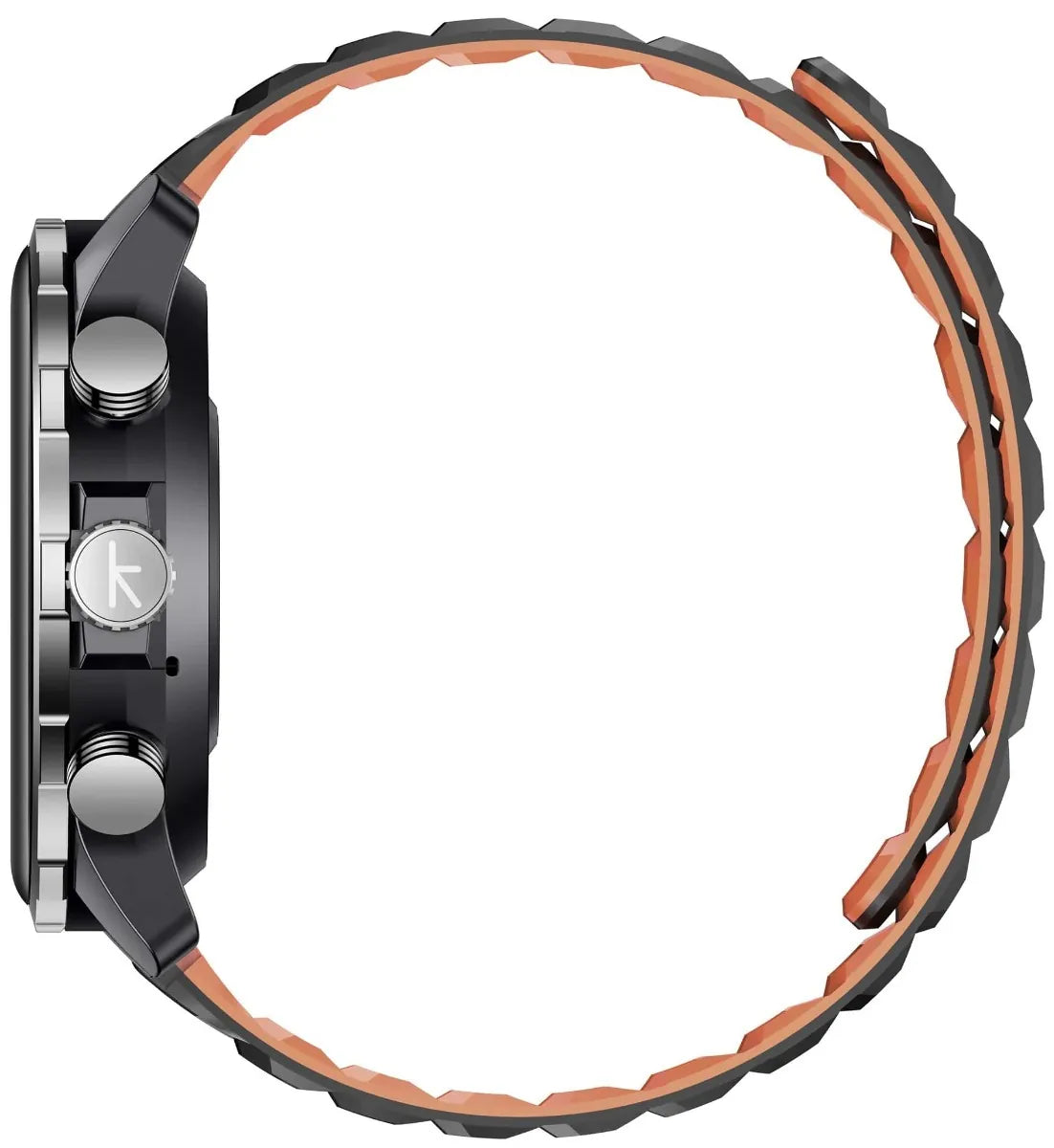 Kieslect Smart Calling Watch Kr 3 Steel Black - ساعة ذكية مع ميزة المكالمات من كيسليكت ستيل اسود