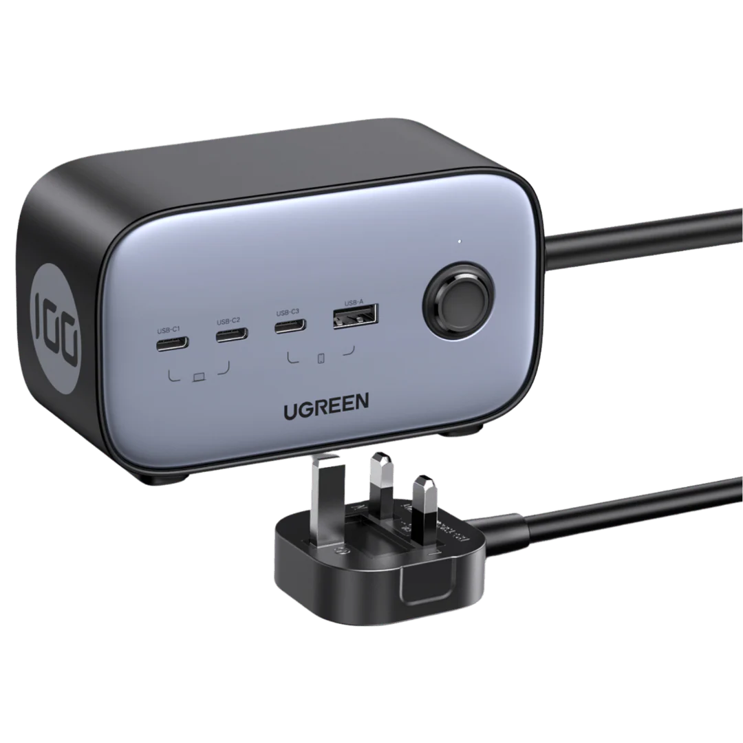 UGREEN Power Strip DigiNest Pro Power 100W Type 3C1A - شاحن 100 واط متعدد المنافذ من يوكرين