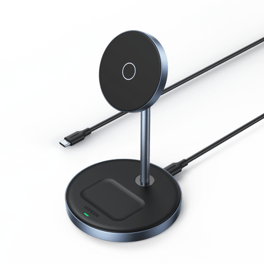 UGREEN Stand Wireless Charger Type 2in1 - سستاند مع شاحن لاسلكي 2 في 1 من يوكرين
