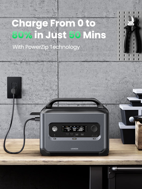 UGREEN PowerRoam Portable Power Station 1024Wh | 1200W EU - مولد طاقة محمول 1200 واط مع 13 منفذ من يوكرين