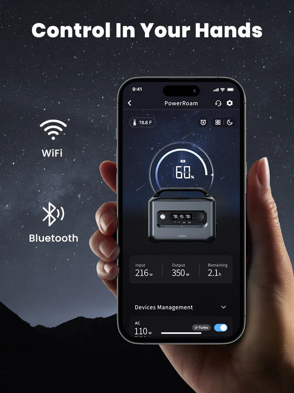 UGREEN PowerRoam Portable Power Station 1024Wh | 1200W EU - مولد طاقة محمول 1200 واط مع 13 منفذ من يوكرين