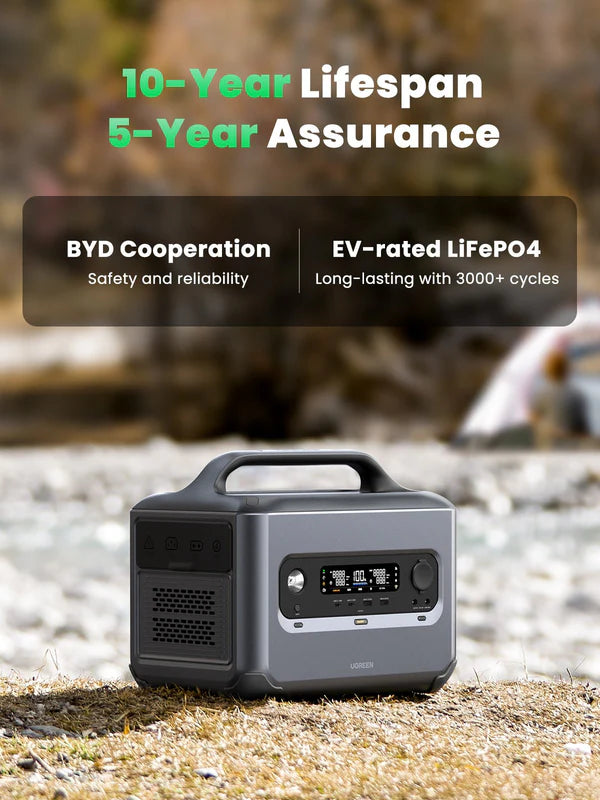 UGREEN PowerRoam Portable Power Station 1024Wh | 1200W EU - مولد طاقة محمول 1200 واط مع 13 منفذ من يوكرين