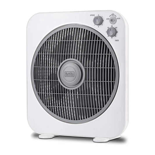Black&Decker FB1220-B5 12 INCH BOX FAN - مروحة مكتبية 12 بوصة 40 واط من بلاك اند ديكر