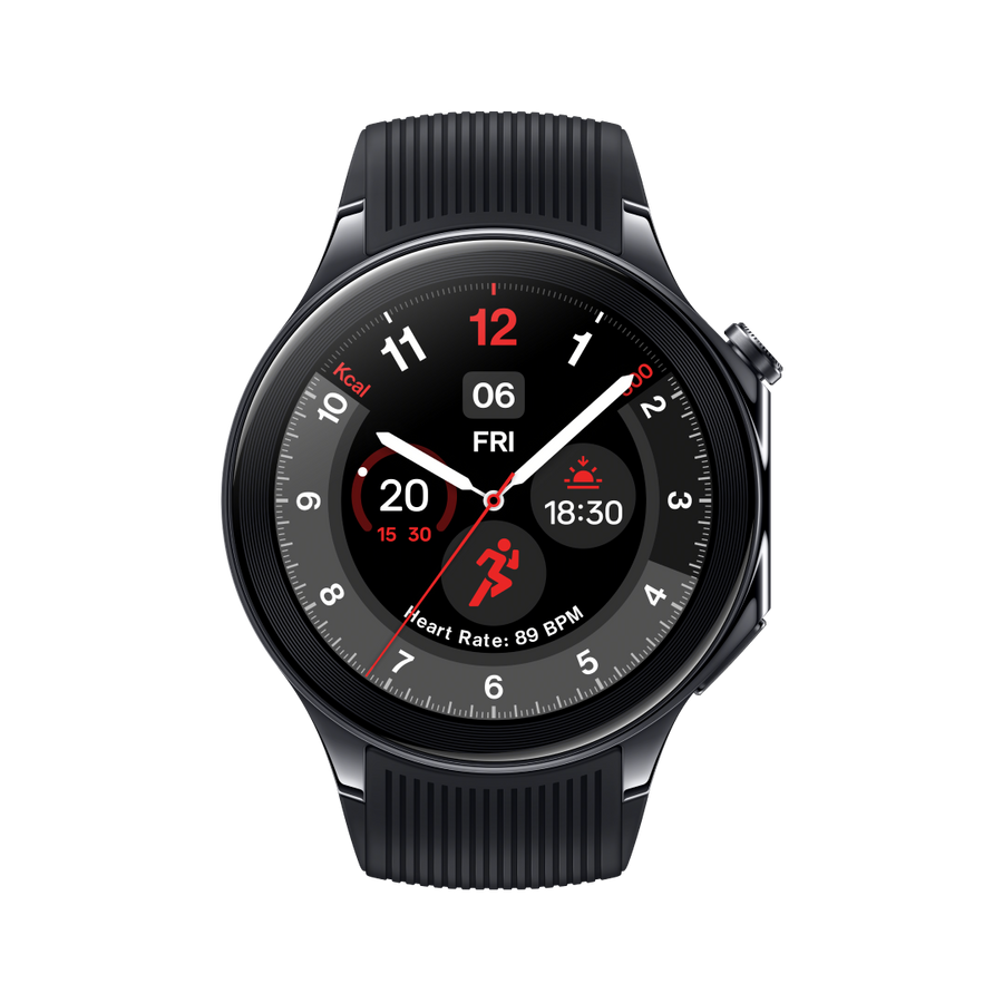 OnePlus Watch 2 Black Steel - ساعة ذكية من وان بلس اسود