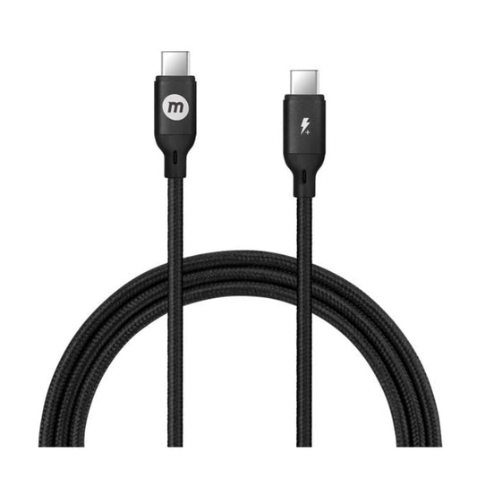 MOMAX GO LINK 1.2M USB-C TO USB-C BLACK - كيبل تايب سي تايب سي بطول 1.2 متر من موماكس اسود