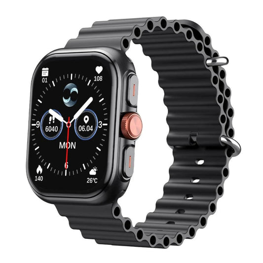 Havit M9068 Black+ochre Amoled Smart Watch - ساعة ذكية من هافيت اسود