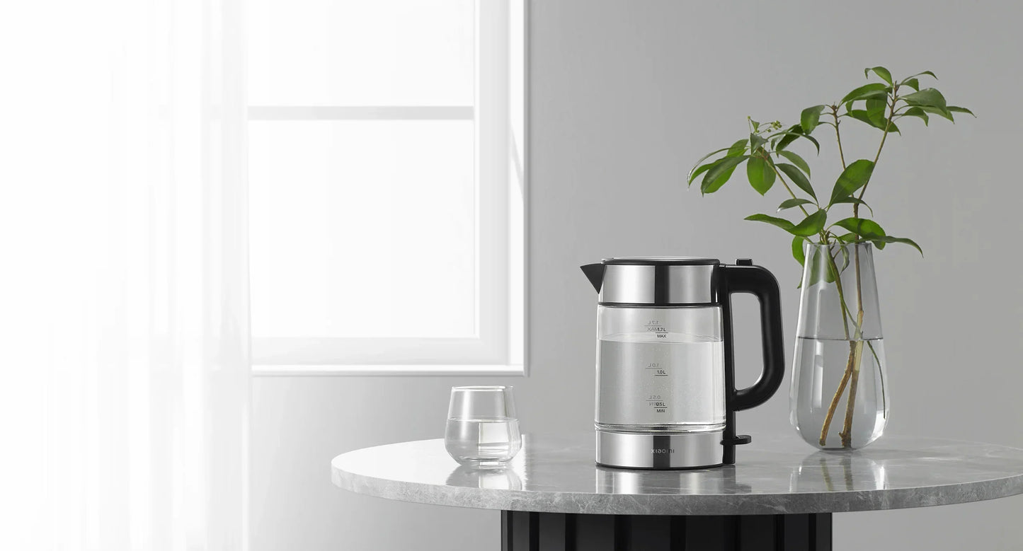 XIAOMI ELECTRIC GLASS KETTLE  -  غلاية زجاجية كهربائية 1.7 لتر من شاومي