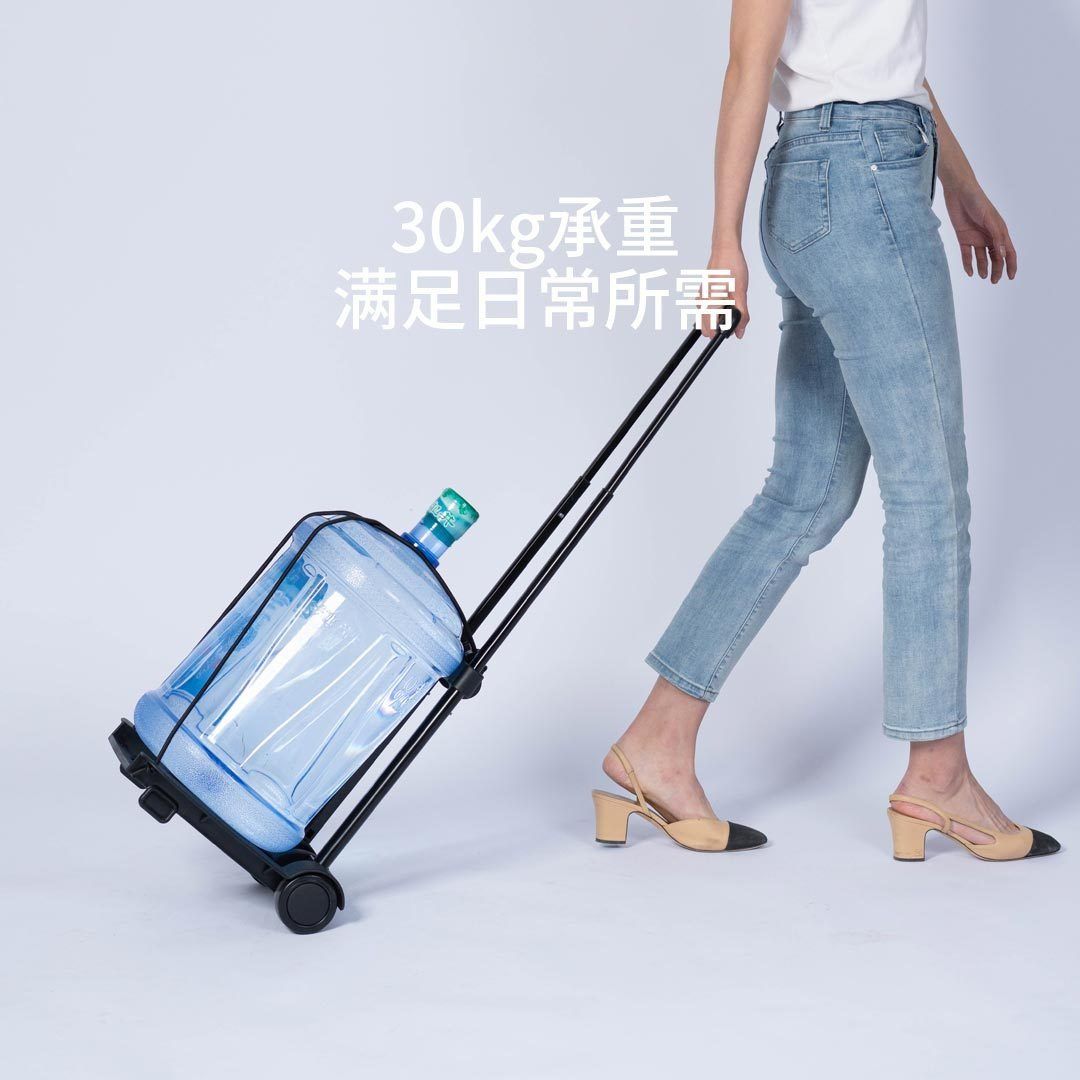 JUST THE RIGHT LIGHTWEIGHT FOLDING HAND-PULLED SHOPPING CART BICYCLE MODEL - عربة تسوق متنقلة قابلة للطي بسعة تحميل 30 كجم