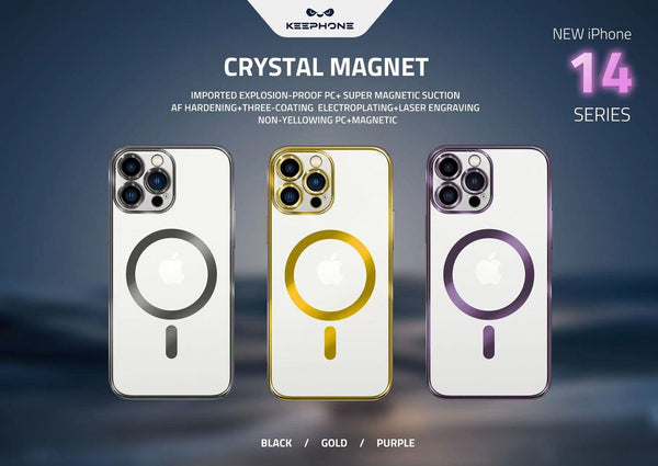 KEEPHONE CRYSTAL MAGNET IPHONE 14PRO MAX- كفر من كي فون للايفون 14 بروماكس