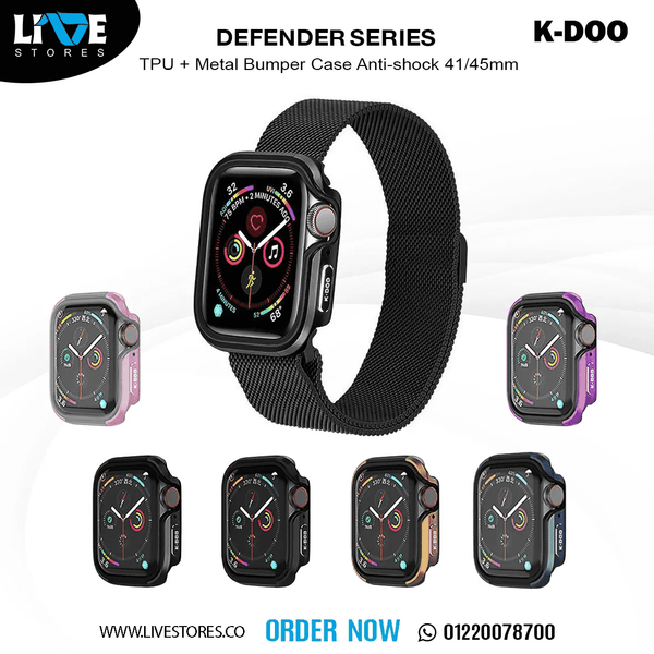 K-DOO DEFENDE APPLE WATCH CASE 42-41MM-44-45 MM- درع ساعة من كي دو