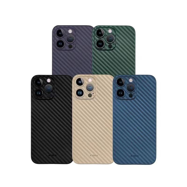 K.DOO CARBON VIBER CASE FOR IPHONE 14PRO-14 PROMAX- كفر كاربون سلم للايفون 14برو و برو ماكس